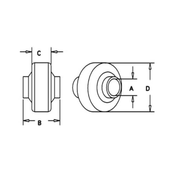 Aftermarket Weld On Ball for Lift Arm (Cat II) 30545E1 - main